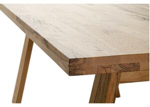 Jedálenský stôl LONGFORD dub divoký, šírka 180 cm