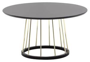 KONFERENČNÝ STOLÍK, čierna, kompozitné drevo, 80/80/42 cm MID.YOU - Online Only zostavy, Online Only