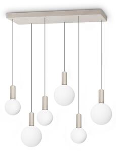 Ideal lux 349220 LED závesné stropné svietidlo ODEON | 39W integrovaný LED zdroj | 2990lm | 3000K | na lanku | biela