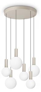 Ideal lux 349237 LED závesné stropné svietidlo ODEON | 39W integrovaný LED zdroj | 2990lm | 3000K | na lanku | biela
