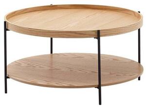 KONFERENČNÝ STOLÍK, hnedá, kompozitné drevo, 78/78/40 cm MID.YOU - Online Only zostavy, Online Only