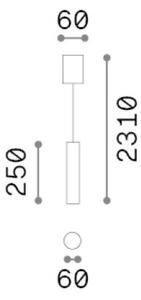 Ideal lux 352237 závesné stropné svietidlo LOOK GU10 | na lanku | čierna