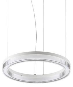 Ideal lux 343402 LED závesné stropné svietidlo CROWN | 21W integrovaný LED zdroj | 1620lm | 3000K | na lanku | biela