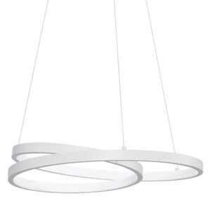 Ideal lux 352435 LED závesné stropné svietidlo OZ | 38W integrovaný LED zdroj | 2300lm | 3000K | na lanku | sťahovacie | biela