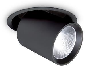 Ideal lux 364438 LED bodové stropné svietidlo NOVA | 20W integrovaný LED zdroj | 1720lm | 3000K | čierna