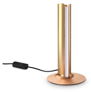 Ideal lux 362557 LED stolná lampička DORICA | 8W integrovaný LED zdroj | 310lm | 3000K | vypínač | meď