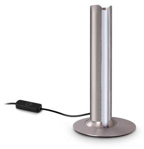 Ideal lux 362540 LED stolná lampička DORICA | 8W integrovaný LED zdroj | 260lm | 3000K | vypínač | chróm