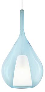 Ideal lux 359816 závesné stropné svietidlo KALIQUE E27 | sťahovacie | na lanku | modrá