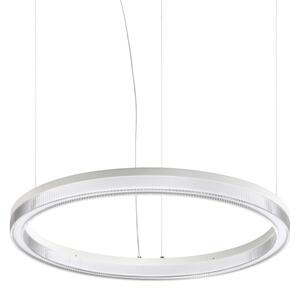 Ideal lux 364988 LED závesné stropné svietidlo CROWN | 31W integrovaný LED zdroj | 2400lm | 3000K | sťahovacie | na lanku | biela