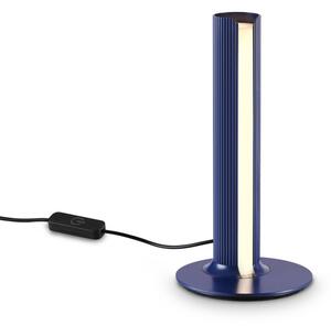 Ideal lux 366104 LED stolná lampička DORICA | 8W integrovaný LED zdroj | 240lm | 3000K | vypínač | modrá
