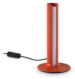 Ideal lux 366098 LED stolná lampička DORICA | 8W integrovaný LED zdroj | 260lm | 3000K | vypínač | oranžová