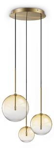 Ideal lux 364827 závesné stropné svietidlo EQUINOXE G4 | sťahovacie | na lanku | hnedá