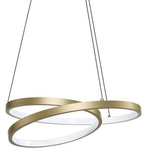 Ideal lux 364971 LED závesné stropné svietidlo OZ | 38W integrovaný LED zdroj | 2050lm | 3000K | sťahovacie | na lanku | bronz