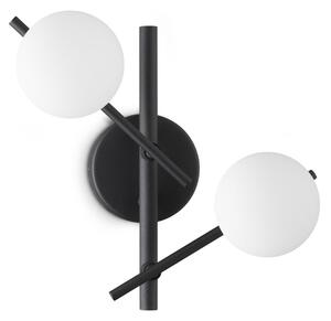 Ideal lux 365077 nástenné svietidlo ATLAS G9 | čierna