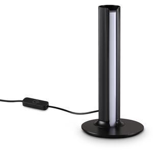 Ideal lux 366081 LED stolná lampička DORICA | 8W integrovaný LED zdroj | 250lm | 3000K | vypínač | čierna