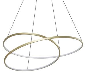 Ideal lux 364926 LED závesné stropné svietidlo OZ | 75W integrovaný LED zdroj | 4010lm | 3000K | sťahovacie | na lanku | bronz