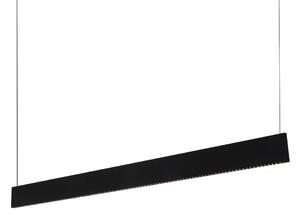 Ideal lux 368771 LED závesné stropné svietidlo STEEL | 24W integrovaný LED zdroj | 1120lm | 3000K | sťahovacie | na lanku | čierna