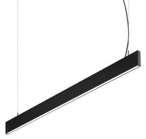 Ideal lux 367590 LED závesné stropné svietidlo STEEL | 29W integrovaný LED zdroj | 2310lm | 3000K | sťahovacie | na lanku | čierna