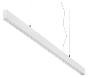 Ideal lux 369129 LED závesné stropné svietidlo OFFICE | 30W integrovaný LED zdroj | 2440lm | 3000K | sťahovacie | na lanku | biela