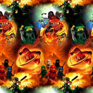 Metráž Teplákovina digital - Ninjago 2