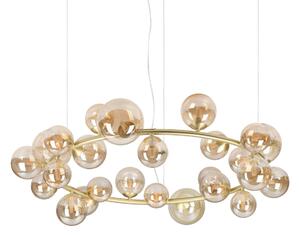 Ideal lux 370583 závesné stropné svietidlo PERLAGE G9 | sťahovacie | na lanku | hnedá