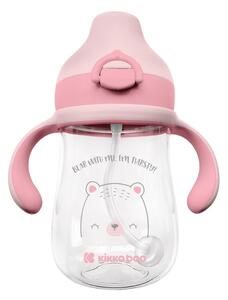 Hrnček so silikónovým náustkom 300ml 6m+ Bear with me Pink