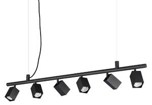 Ideal lux 371412 závesné stropné svietidlo DYNAMITE GU10 | sťahovacie | na lanku | čierna