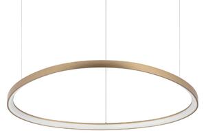 Ideal lux 372235 LED závesné stropné svietidlo GEMINI | 78W integrovaný LED zdroj | 5430lm | 4000K | bronz