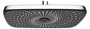 Mereo Termostatická nástenná vaňová batéria s tyčou, hadicou, ručnou a hlavovou sprchou, hranatá, čierna Variant: Termostatická vanová baterie talířo…