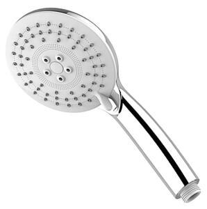 Mereo Sprchový set s tyčou, biela hlavová sprcha a trojpolohová ručná sprcha Variant: Sprchový set s tyčí, hadicí, ruční a talíř. kulatou sprchou, bí…
