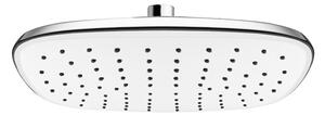 Mereo Sprchový set s tyčou hranatý, biela hlavová sprcha a trojpolohová ručná sprcha Variant: Sprchový set s tyčí, hadicí, ruční a talíř. hranatou sp…