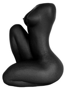 PRESENT TIME Kvetináč Sitting Lady – čierny 22 x 37 cm