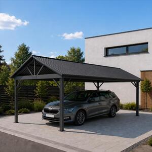 Prístrešok na automobil Avenberg PAVILON 5x3m čierny