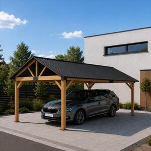 Prístrešok na automobil Avenberg PAVILON 5x3m natur
