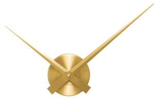 KARLSSON Nástenné hodiny Little Big Time Malé – zlaté ∅ 41 cm