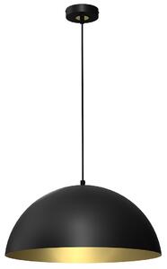 Závesné svietidlo Beta, 1x zlaté/čierne kovové tienidlo, (fi 45cm), b