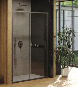 Ravak Blix - Sprchové dvere Slim BLSDP2-120, 1177-1205 mm, čierna/číre sklo X0PMG0300Z1