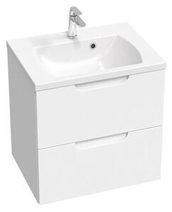 Kúpeľňová skrinka pod umývadlo Ravak Classic II 60x58,5x45 cm biela lesk X000001476