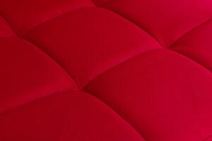 LuxuryForm Stolička VERONA VELUR na čierne podstave s kolieskami - červená