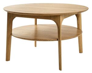 ELICA okrúhly konferenčný stolík s poličkou masív drevo