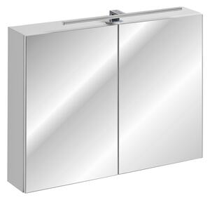 Kúpeľňová zostava LEONARDO White Typ: Zrkadlová skrinka LEONARDO WHITE 84-90 / 90 x 65 x 16,8 cm