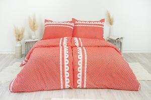 Stanex Luxusné obliečky 100% Bavlna babičkine údolie červené 140x200/70x90 cm