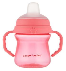 Canpol Babies Silikónový hrnček FirstCup 150ml, pink