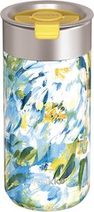 Nerezový termohrnček so sitkom Boost Blue Peonies 400 ml