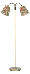 PR Home stojacia lampa Amy Cia Theo, farebná/mosadz, 150 cm, 2 svetlá