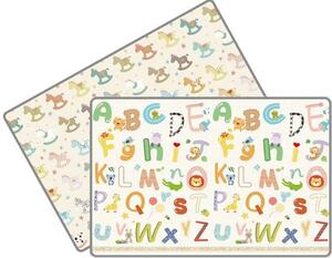 LALALU LALALU Podložka na hranie ŠTANDARD, 200 x 150 x 1,5 - Poníky a abeceda