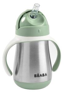 Hrnček termoizolačný so slamkou nerez 250ml Sage Green