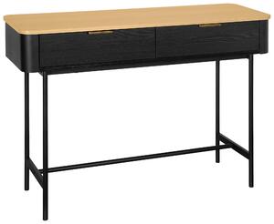 KONZOLOVÝ STOLÍK, čierna, farba duba, kov, kompozitné drevo, 110/35/78 cm Xora - Online Only obývacie izby, Online Only