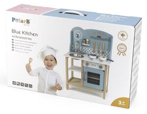 Detská kuchynka Viga 44047 PolarB strieborná / modrá