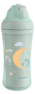 Hrnček so silikónovou slamkou 220ml 8m+ Moony me Mint